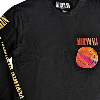 Amazon.com: Nirvana T Shirt Gradient Happy Face Official